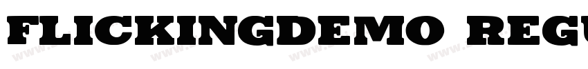 FlickingDEMO Regular字体转换